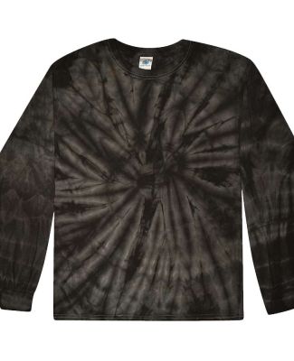 Tie-Dye CD2000Y Youth Long-Sleeve Tee in Spider black