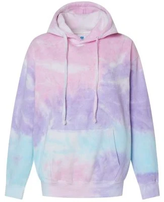 Tie-Dye CD877Y Youth 8.5 oz Pullover Hooded Sweats in Cotton candy