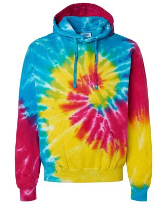 Tie-Dye CD877Y Youth 8.5 oz Pullover Hooded Sweats in Reactive rainbow
