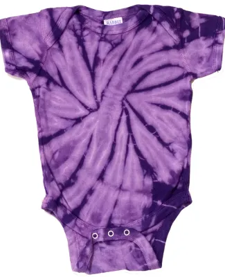 Tie-Dye CD5100 Infant Creeper in Spiral purple