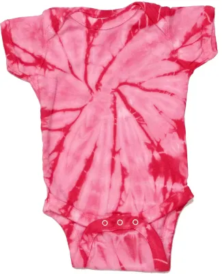 Tie-Dye CD5100 Infant Creeper in Spiral pink