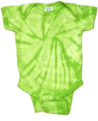Tie-Dye CD5100 Infant Creeper in Spiral lime