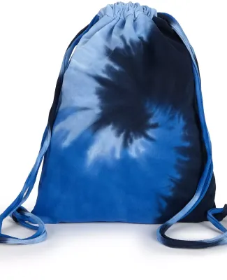 Tie-Dye CD9500 Swirl d Sport Cinch Backpack in Blue ocean