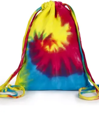 Tie-Dye CD9500 Swirl d Sport Cinch Backpack in Reactive rainbow