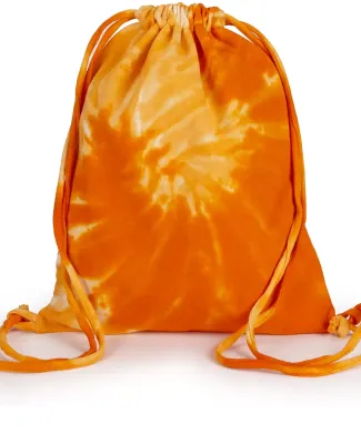 Tie-Dye CD9500 Swirl d Sport Cinch Backpack in Spiral orange