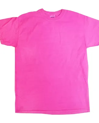 Tie-Dye CD1233 Collegiate Cotton T-Shirt NEON PINK