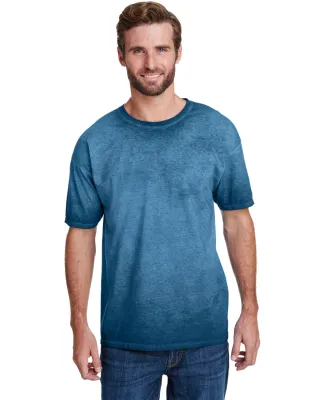 Tie-Dye CD1310 Adult Oil Wash T-Shirt NAVY
