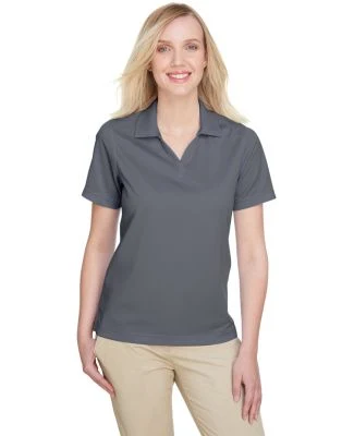 UltraClub UC102W Ladies' Cavalry Twill Performance in Charcoal/ navy
