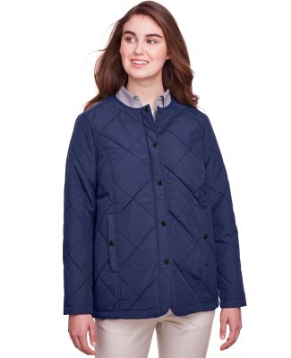 UltraClub UC708W Ladies' Dawson Quilted Hacking Ja in Navy