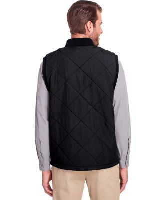 UltraClub UC709 Men's Dawson Quilted Hacking Vest in Black