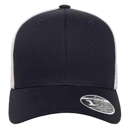 Yupoong-Flex Fit 110M 110® Mesh-Back Cap in Navy/ white