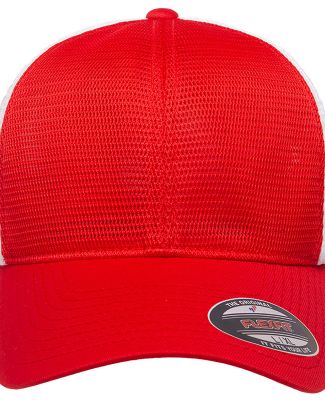 Yupoong-Flex Fit FF360 Omnimesh Cap in Red/ white