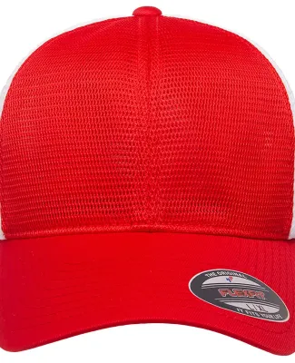 Yupoong-Flex Fit FF360 Omnimesh Cap in Red/ white
