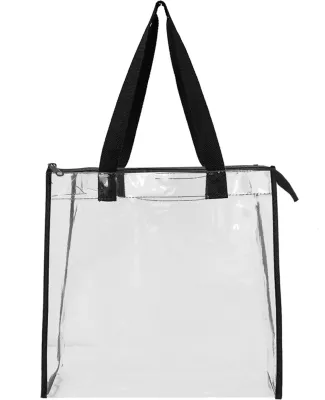 Liberty Bags OAD5006 OAD Clear Tote w/ Gusseted An BLACK