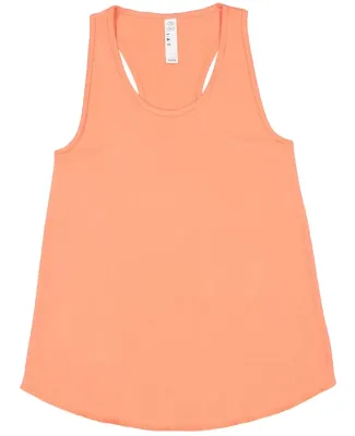 LA T 2621 Girls' Swing Premium Jersey Racerback Ta PAPAYA