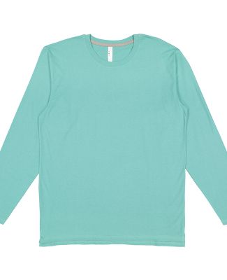 LA T 6918 Forward Shoulder Long Sleeve Fine Jersey in Sltwtr/ titanium