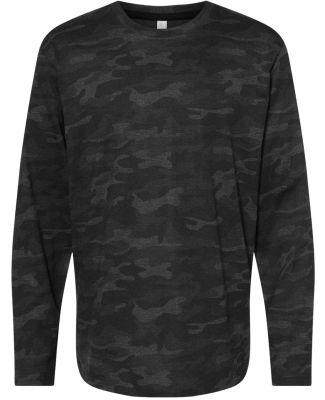 LA T 6918 Forward Shoulder Long Sleeve Fine Jersey in Storm camo