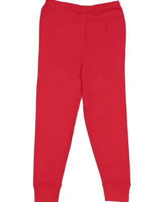 LA T 612Z Youth Baby Rib Pajama Bottom RED