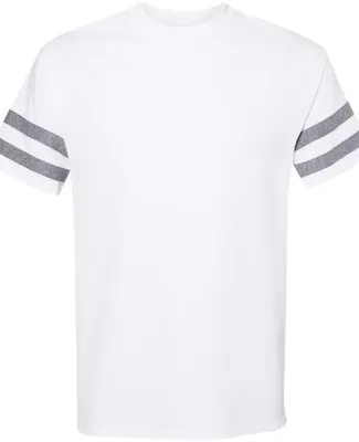 Gildan 5000VT Victory T-Shirt WHITE/ GRP HTHR