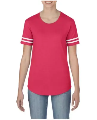 Gildan 500VTL Women’s Victory T-Shirt HEATHR RED/ WHT