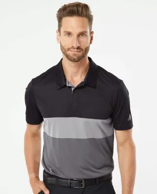 Adidas Golf Clothing A236 Merch Block Sport Shirt Black/ Grey Three/ Grey Five