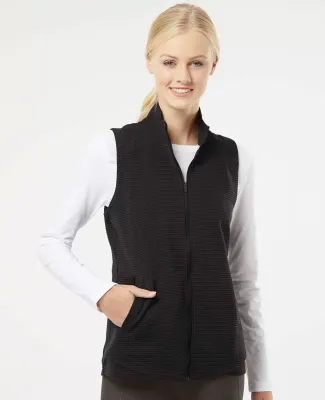 Adidas Golf Clothing A417 Women's Textured Full-Zi Black