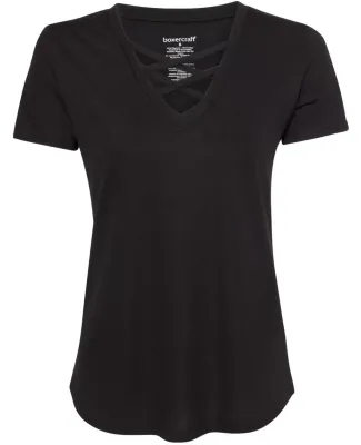 Boxercraft T27 Women’s Cage Front T-Shirt Black