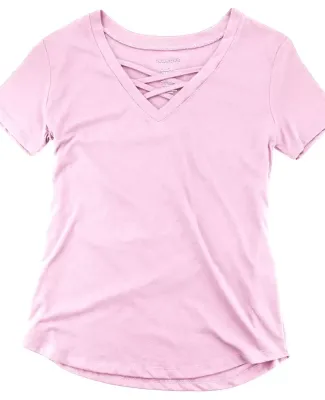 Boxercraft T27 Women’s Cage Front T-Shirt Pale Pink