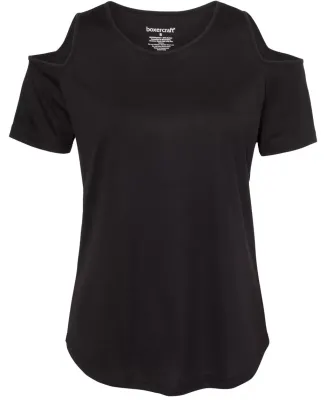 Boxercraft T32 Women's Cold Shoulder T-Shirt Black