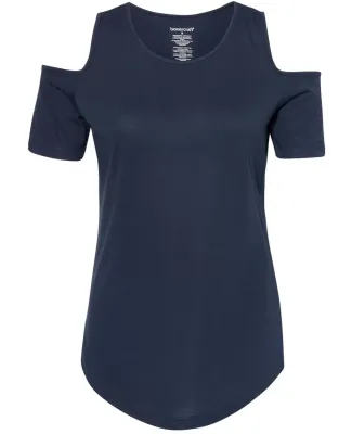 Boxercraft T32 Women's Cold Shoulder T-Shirt Navy