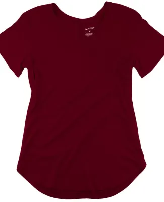 Boxercraft T61 Women’s At Ease Scoop Neck T-Shir Crimson