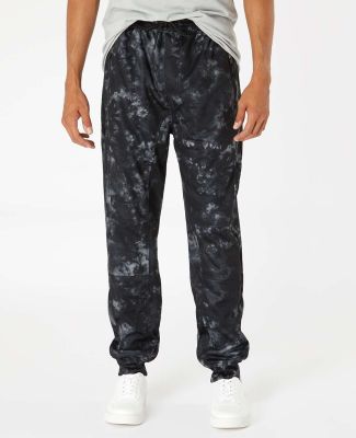 Burnside Clothing 8801 Performance Fleece Joggers in Black tie dye
