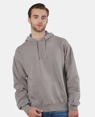 Champion Clothing CD450 Garment Dyed Hooded Sweats Concrete