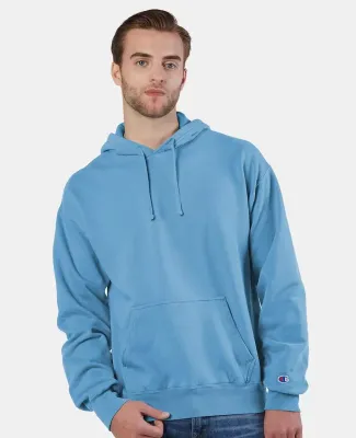 Champion Clothing CD450 Garment Dyed Hooded Sweats Delicate Blue