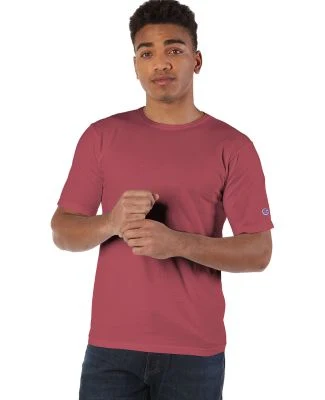 Champion Clothing CD100 Garment Dyed Short Sleeve  in Crimson