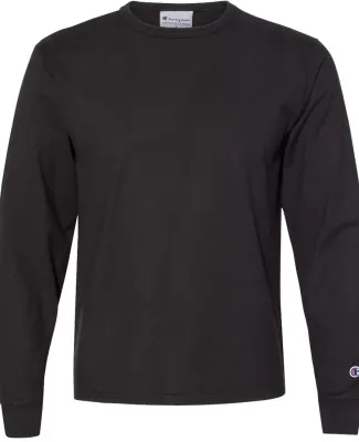 Champion Clothing CD200 Garment Dyed Long Sleeve T Black