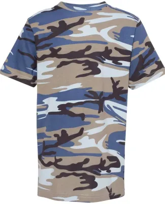 Code V 2207 Youth Camouflage T-Shirt Blue Woodland