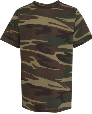Code V 2207 Youth Camouflage T-Shirt Green Woodland