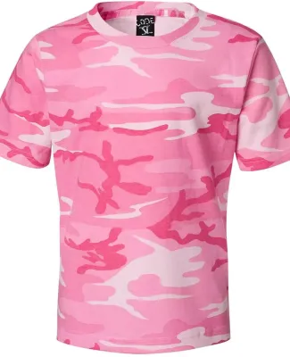 Code V 2207 Youth Camouflage T-Shirt Pink Woodland