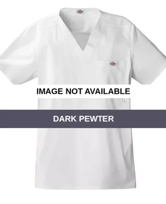 Dickies Medical 81722 - Men's V-Neck Top Dark Pewter