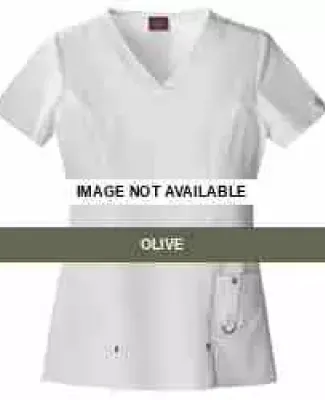 Dickies Medical 82851 - Women's Junior V-Neck Top Olive