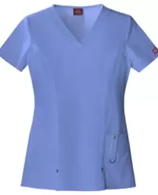 Dickies Medical 82851 - Women's Junior V-Neck Top Ceil Blue