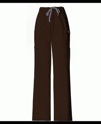 Dickies Medical 81003 - Men's Drawstring Cargo Pan CHOCOLATE