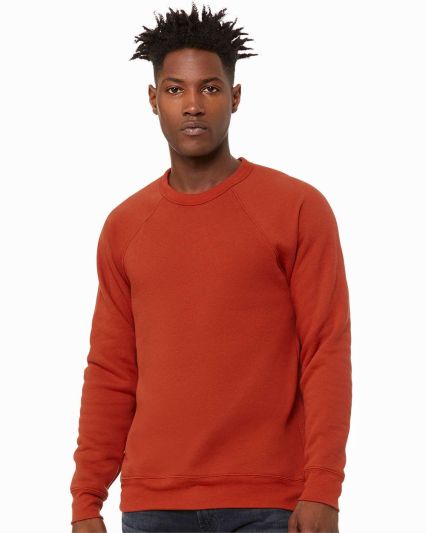 BELLA+CANVAS 3901 Unisex Sponge Fleece Sweatshirt in Brick