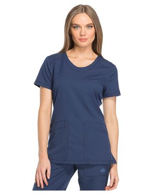 Dickies Medical DK720 - Rounded V-Neck Top Navy
