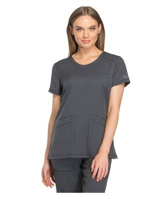 Dickies Medical DK720 - Rounded V-Neck Top Pewter