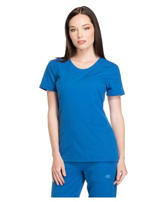 Dickies Medical DK720 - Rounded V-Neck Top Royal