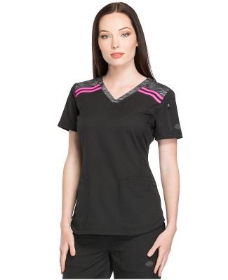 Dickies Medical  DK740   - V-Neck Top Black