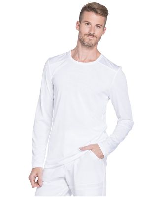 Dickies Medical DK900 - Men's Long Sleeve Underscr White