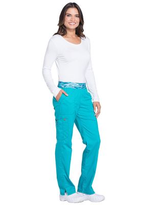 Dickies Medical DK140 -Women's Mid Rise Tapered Le Teal Blue